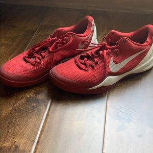 Red kobe sneakers